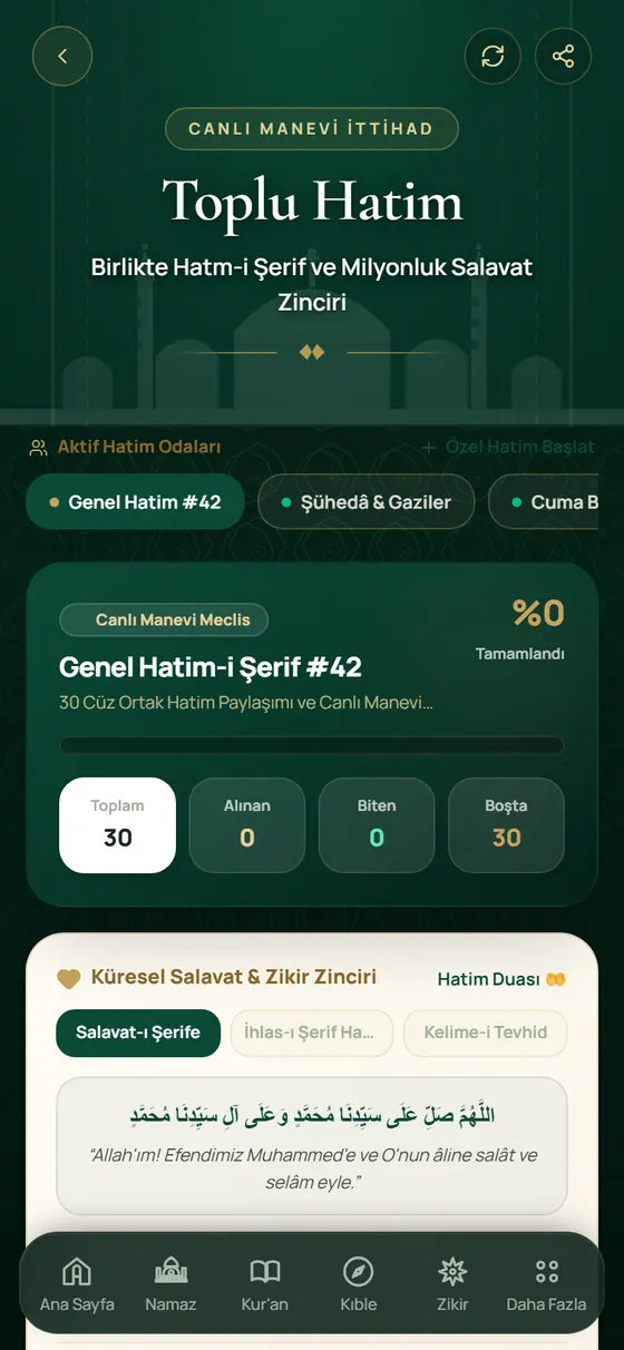 ختم جماعي ekranı