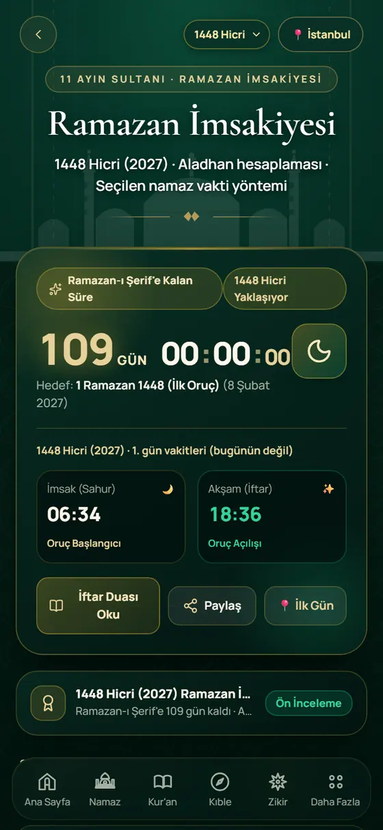 إمساكية رمضان ekranı