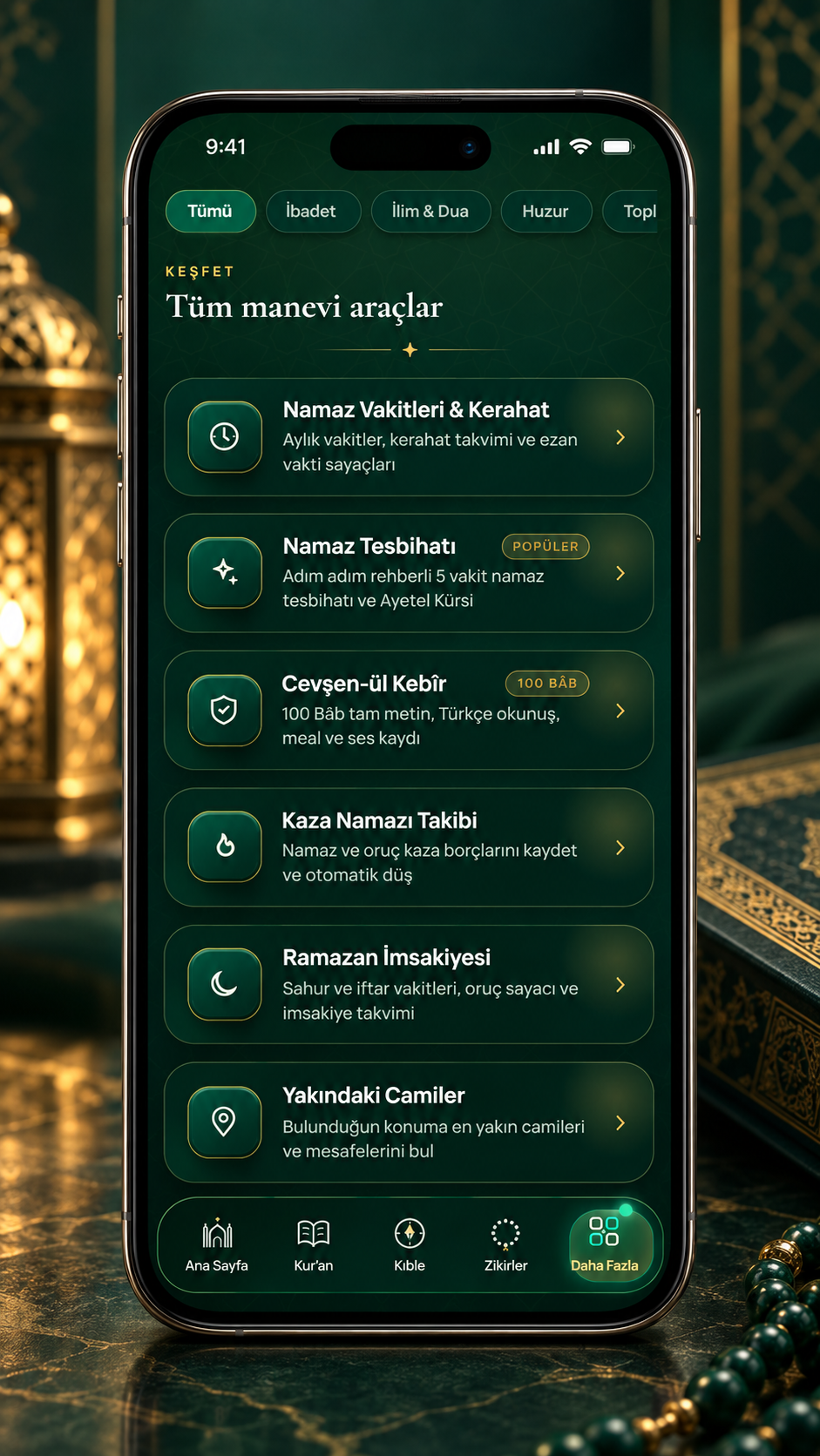 Tüm manevi araçlar