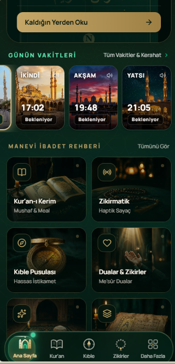 MyNefs ana ekran manevi ibadet rehberi